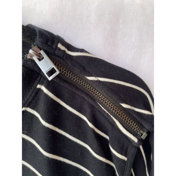 Diesel Women's XL Stripe Maxi Stretchy Cotton Sleeveless Tunic Dress Side Split - Picture 4 of 11